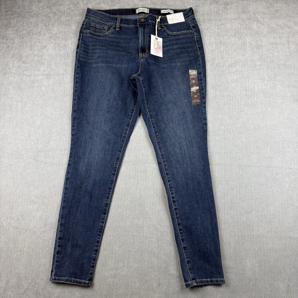Jessica Simpson Jeans Kiss Me Super Skinny Womens 32 Med Wash Stretch NWT